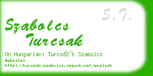 szabolcs turcsak business card